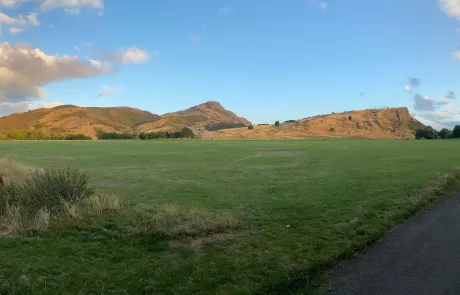 Expansive Meadow in Holyrood Park