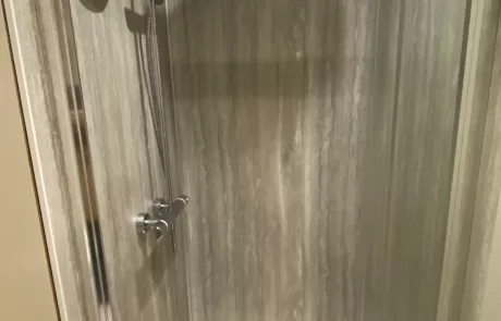 Modern Shower in Renovated Bathroom