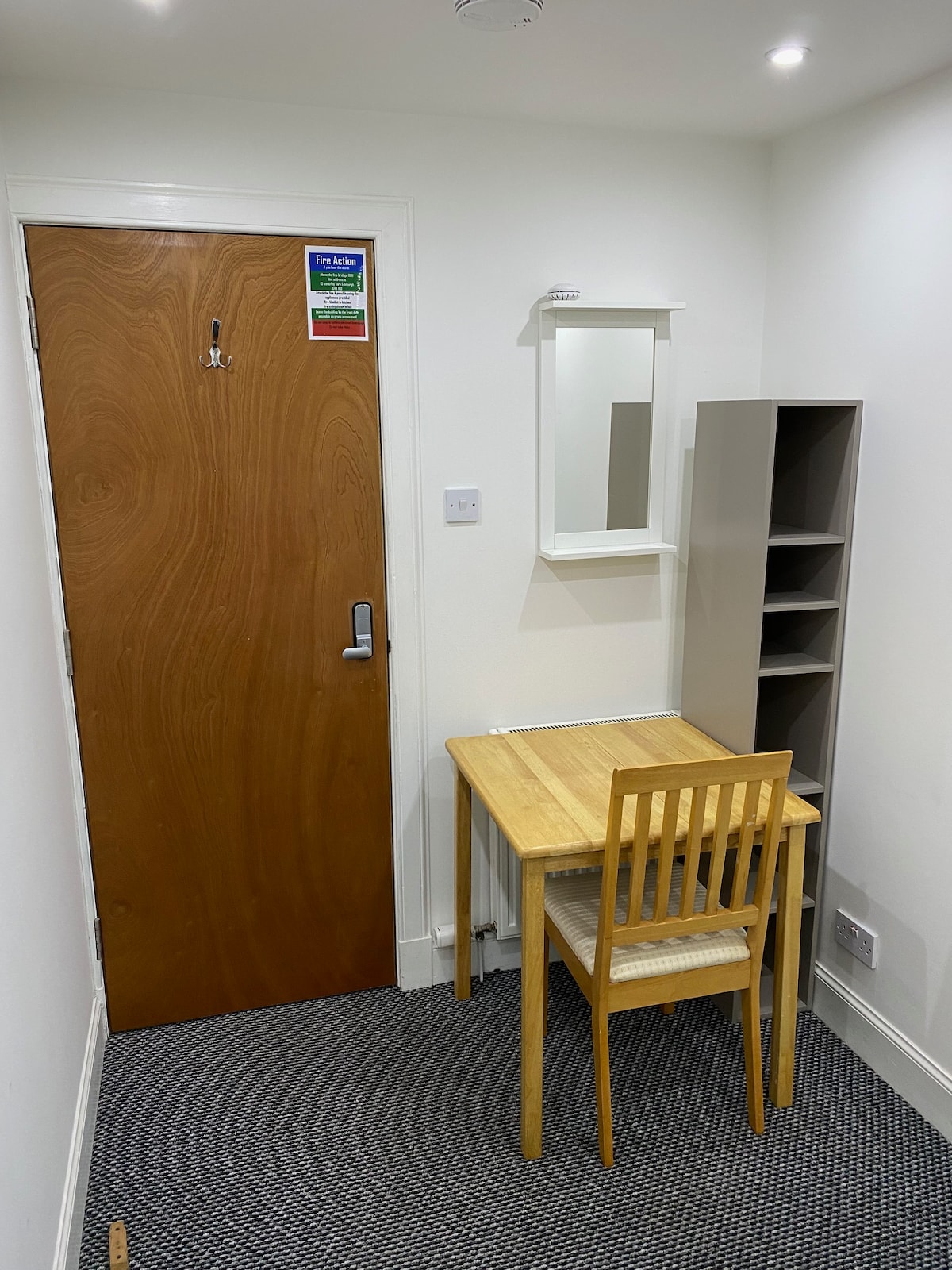 Bedroom at Comfortable single room with small double bed in the Holyrood Park area, Edinburgh