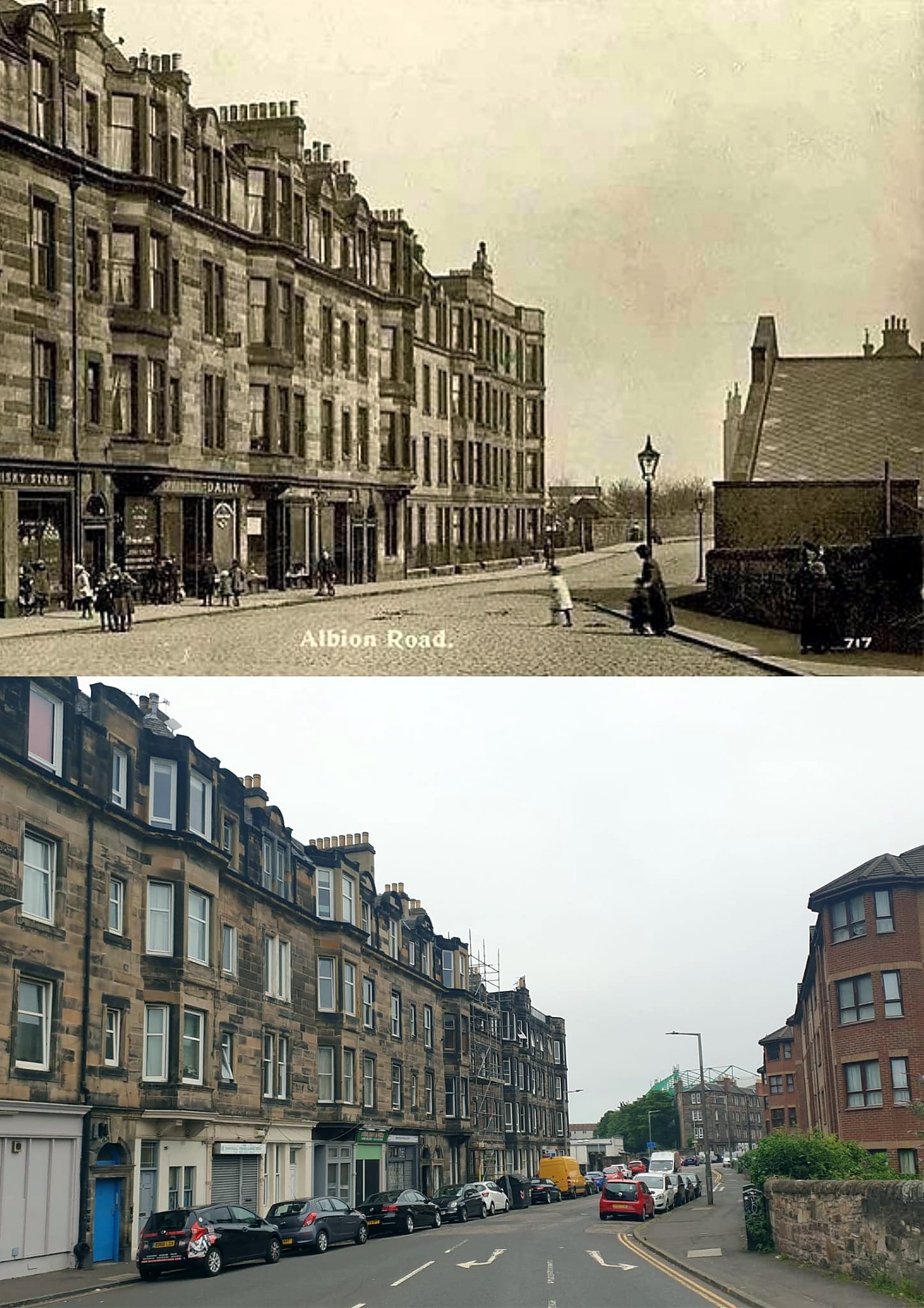 Exterior at Bright Central Two-Bed Flat With Arthur's Seat Views, Albion Road / east central Edinburgh.