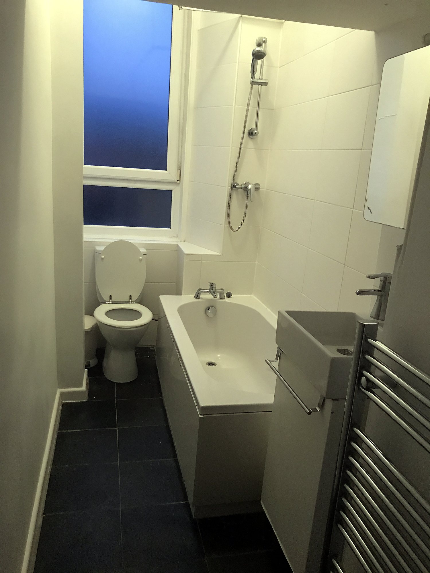 Bathroom at Warm Light Two-Bed Flat Near Easter Road, Easter Road / east central Edinburgh.
