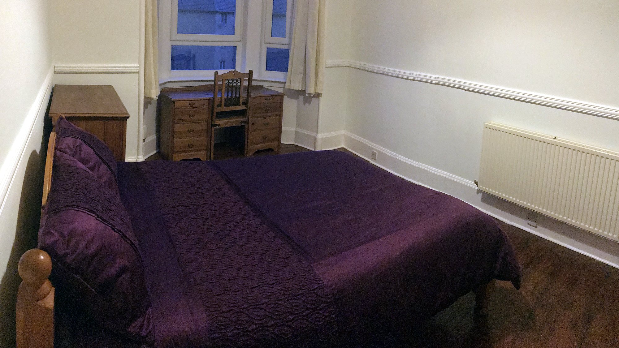 Bedroom at Warm Light Two-Bed Flat Near Easter Road, Easter Road / east central Edinburgh.