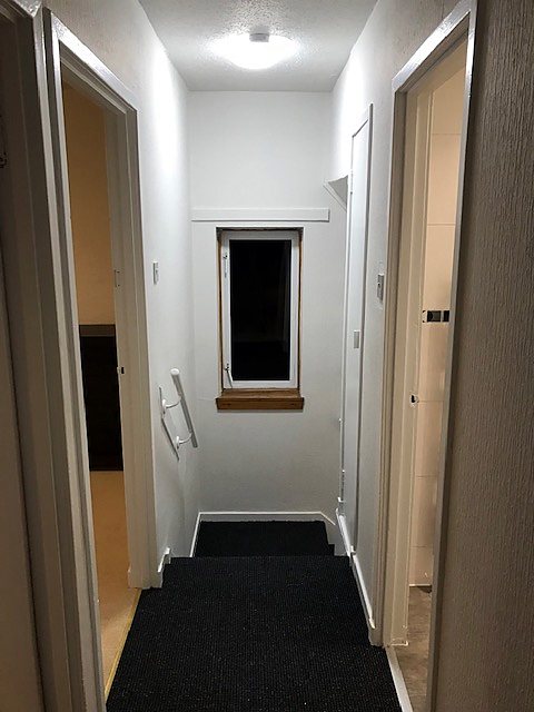 Hallway at Renovated Three-Bed House With Gardens, The Inch / south Edinburgh.