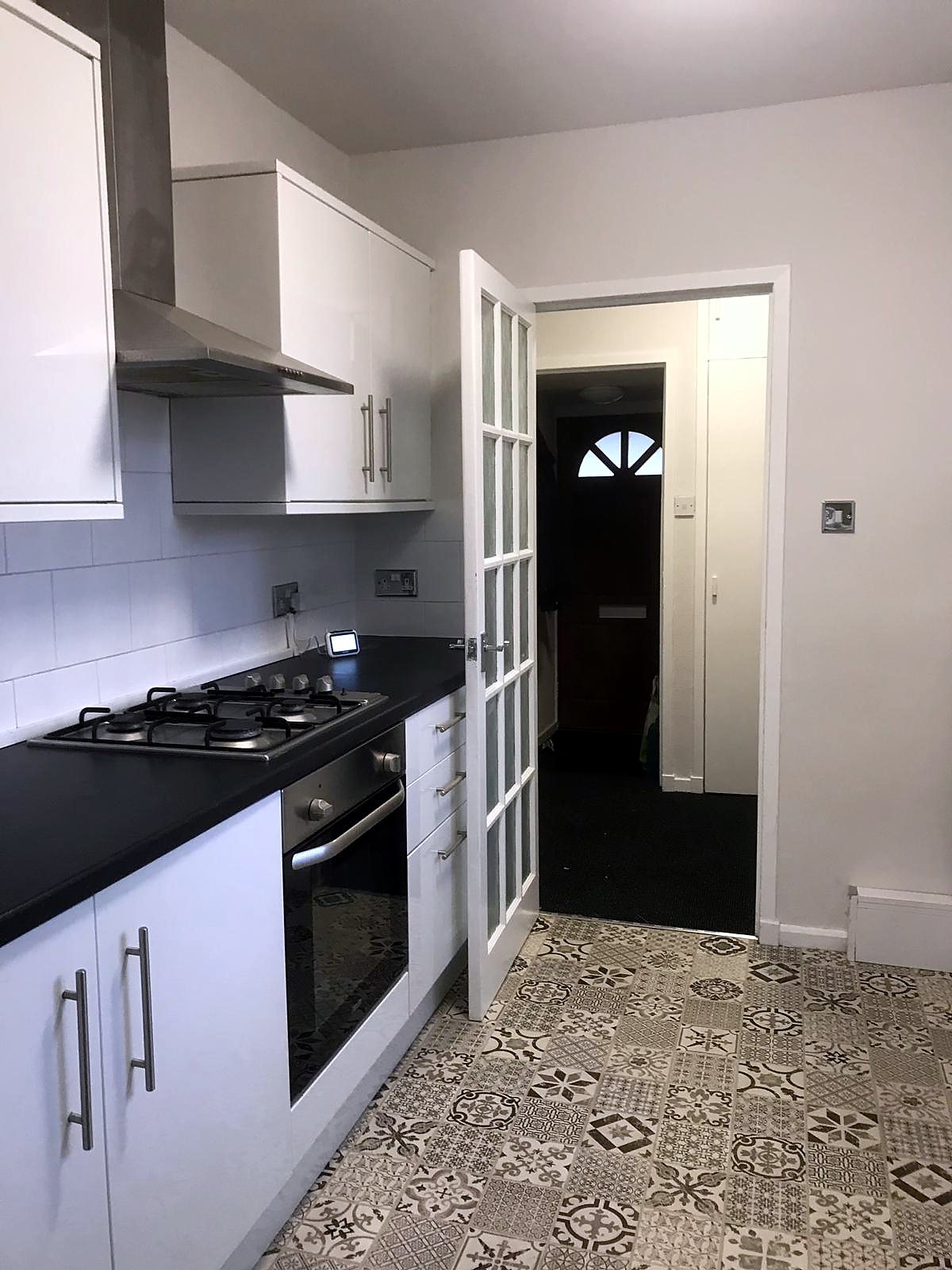 Kitchen at Renovated Three-Bed House With Gardens, The Inch / south Edinburgh.